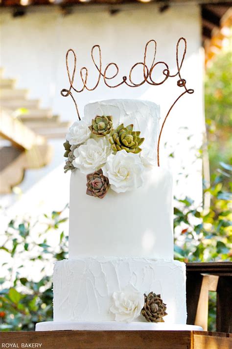Succulent Wedding Cake The Cake Blog