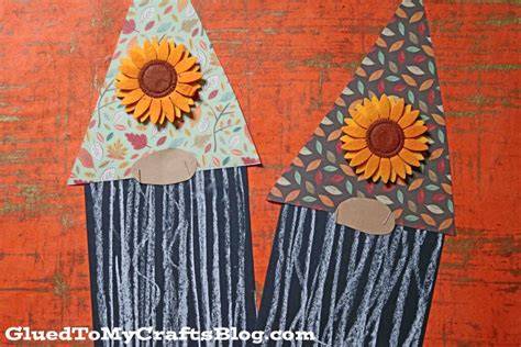 Paper And Chalk Art Fall Gnome Craft For Kids To Make Glued To My Crafts