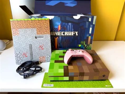 Xbox One S 1 Tb Limited Edition Minecraft Perfeito Videogames