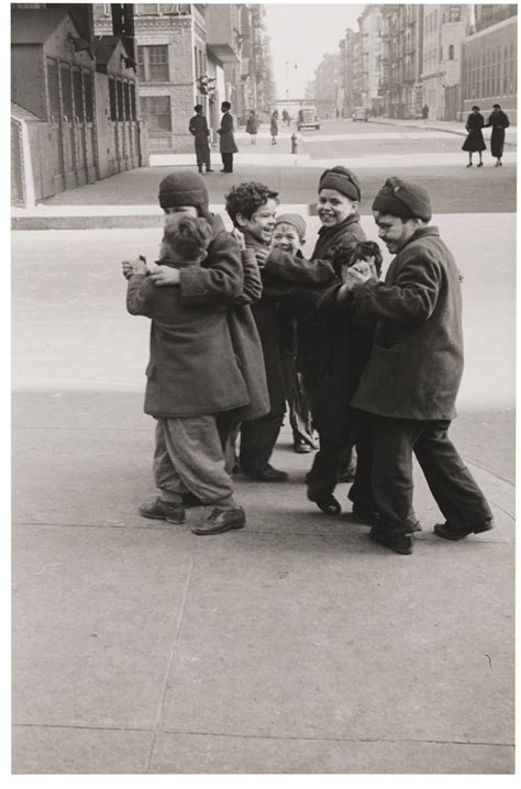 Helen Levitt 19132009 New York City Boys In Coats Dancing 1942