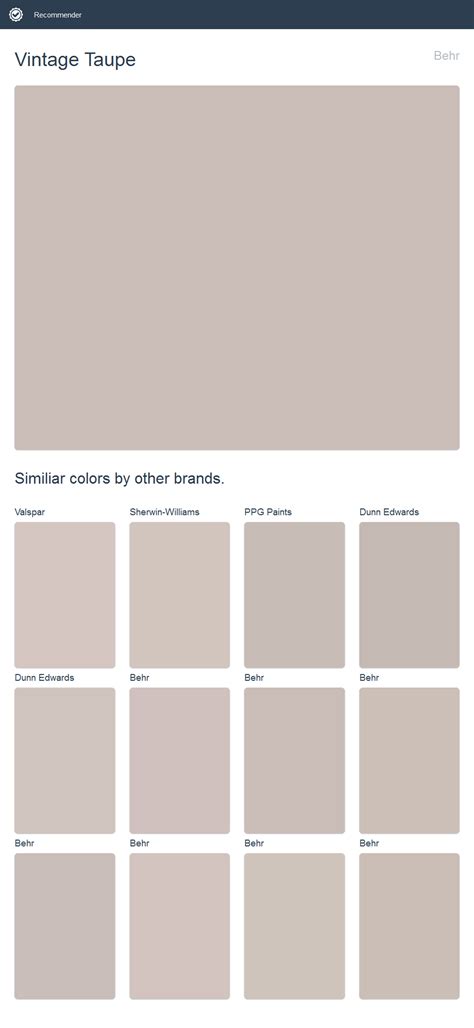 11 Best Images Of Taupe Paint Color Chart Kelly Moore Paint Color