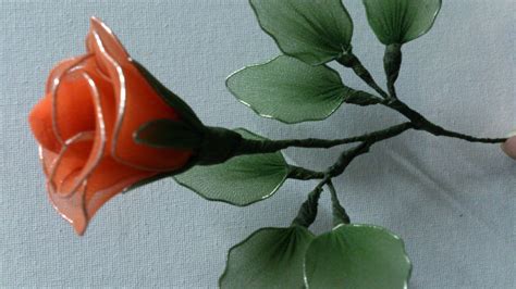 Stocking Flower Making Videos Stocking Flower Tutorial Easy Rose