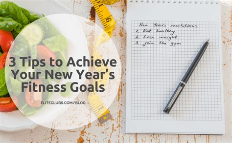 3 Tips To Achieve Your New Years Fitness Goals Elite Sports Clubs