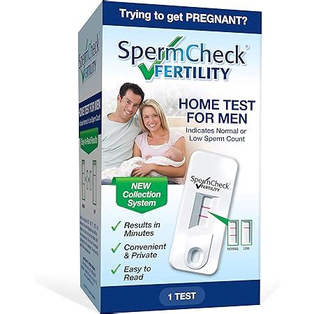 Spermcheck Fertility Home Sperm Test Kit Indicates Normal Or Low