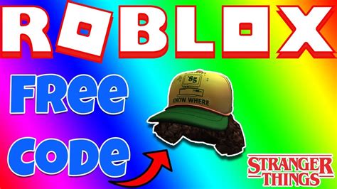 ROBLOX PROMO CODE ROBLOX STRANGER THINGS EVENT DAY 4 DUSTINS CAP