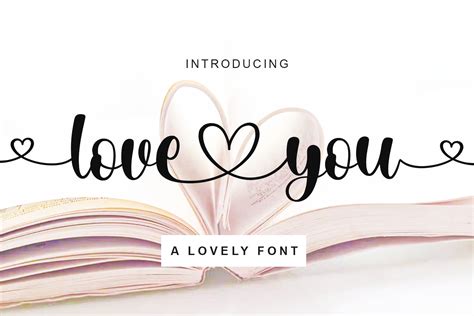 Love You Schriftart Von Letterfandstudio · Creative Fabrica