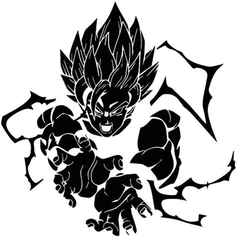 This version depicts son goku awakening to his legendary super saiyan blood over the course of battling his archrival frieza. Dragon Ball Z Super Saiyan Goku - Black Pearl Custom Vinyls