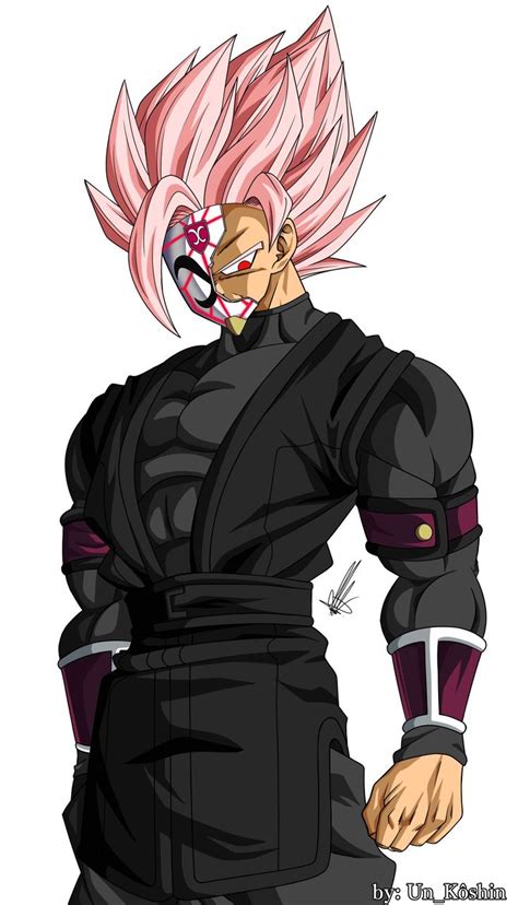 Goku Black Ssj Rose Crimson Masked Saiyan Anime Dragon Ball Goku Anime Dragon Ball Super