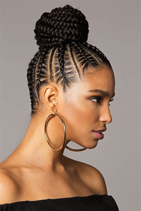 2019 Latest Braided Updo Hairstyles With Weave