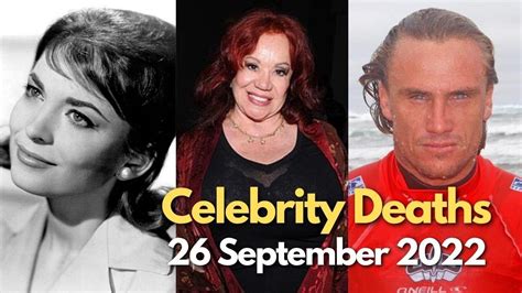 Celebrities Who Died Today 26th September 2022 Very Sad News Actors
