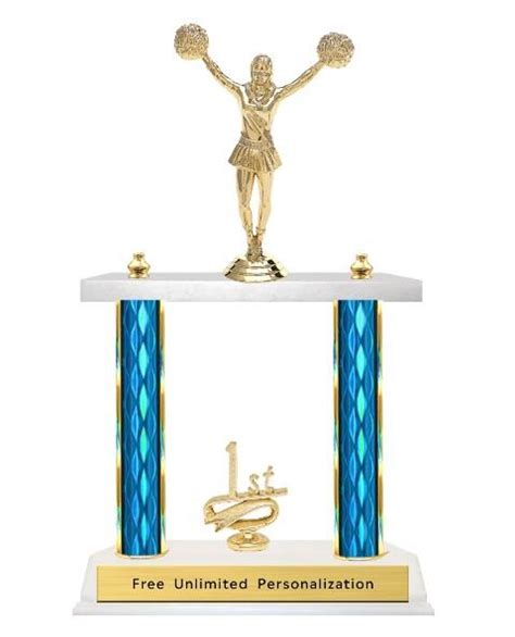Double Column Trophy Cheerleading Medals Award