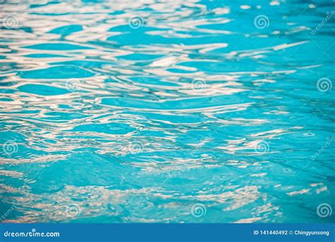 Calm Water Surface With Small Ripples Abstract Blue Water Background