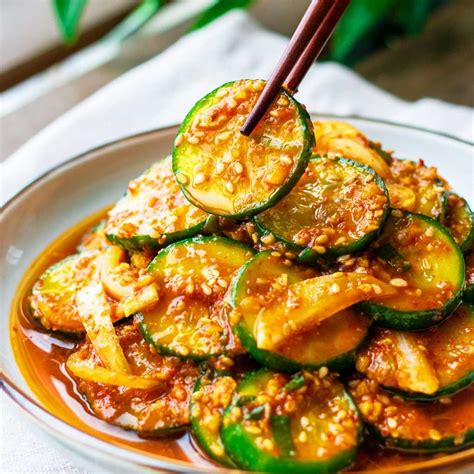 easy korean cucumber salad oi muchim cookerru