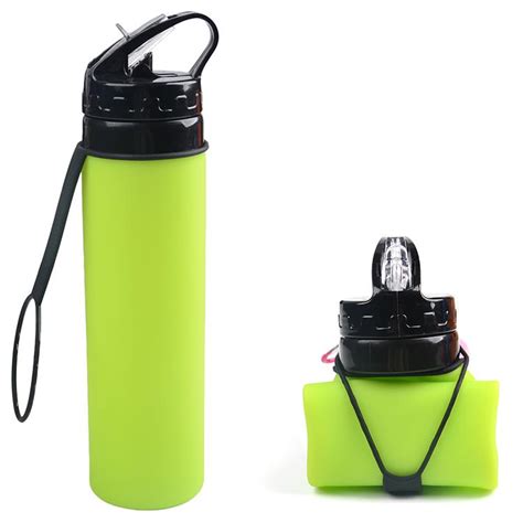 Water bottles are an important part of our lives because they enable us to stay hydrated. Custom 600ML Silicone Foldable Water Bottle Collapsible ...