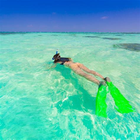 Maldives Women Snorkeling Stock Photo Image Of Island