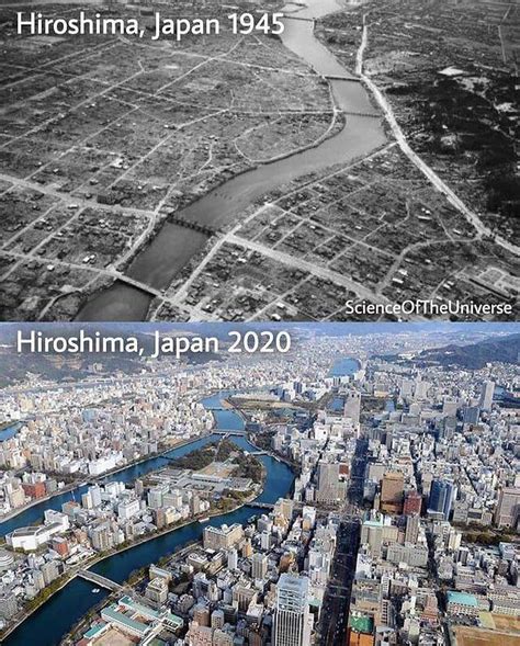 Hiroshima Japan Then And Now Vactrone