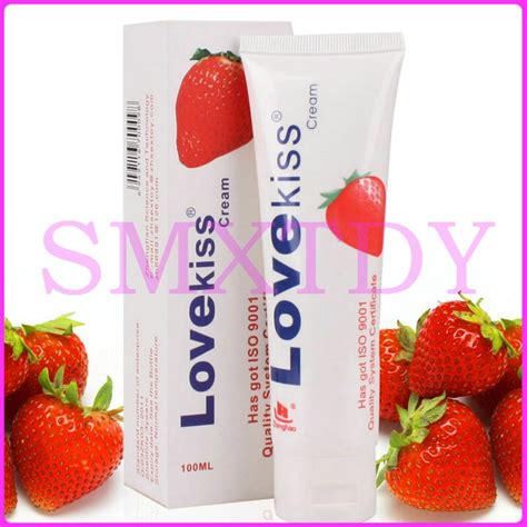 Love Kiss Strawberry Cream Anal Sex Lubricant 100ml Oral Lube Vaginal