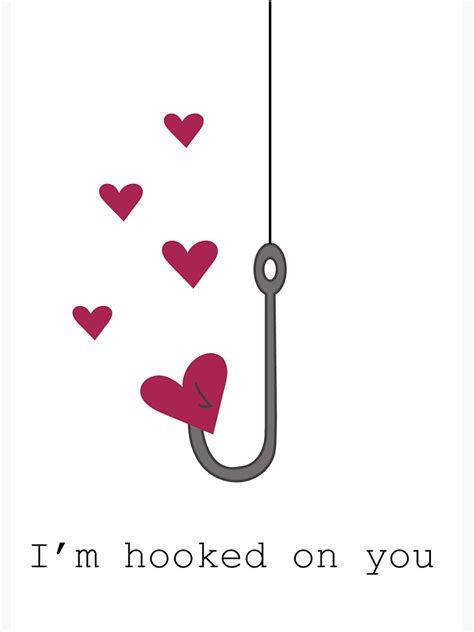 Im Hooked On You Valentines Day Card I Designed Sticker For