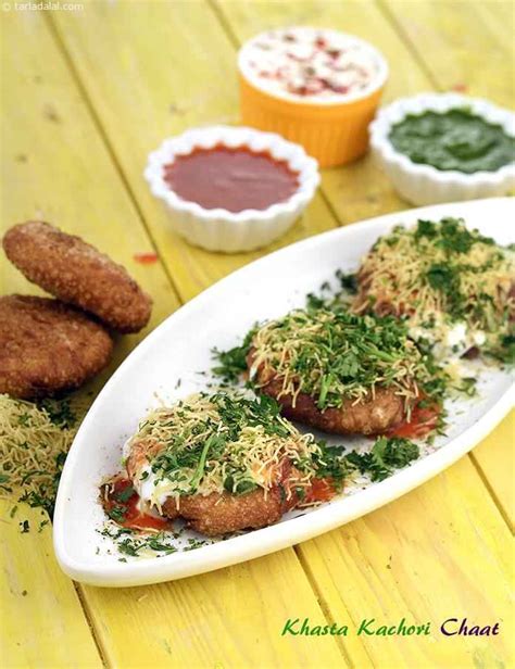 Khasta Kachori Chaat Recipe Indian Chaat Recipes By