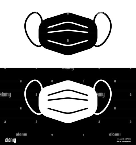 Set Of Face Mask Icons Protective Surgical Or Medical Masks Vector