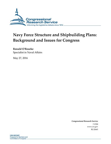 Navy Force Structure And Shipbuilding Plans Background And Issues For Congress Unt Digital