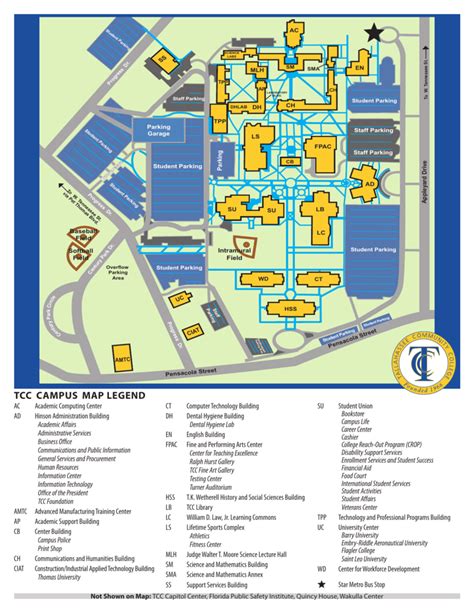 Map Of Tcc Campus Draw A Topographic Map