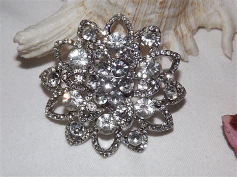 Custom Wedding Accessories Rhinestone Crystal Wedding Bouquet Silver