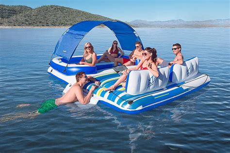 Buy Rykj F Large Inflatable Island Raft Extra Big 6 Person Adult Water