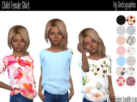 New Mesh Found In Tsr Category Sims 4 Female Child Everyday Sims
