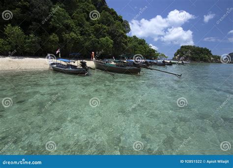 Beautiful Beach Sea And Blue Sky At Andaman Ocean In Southern