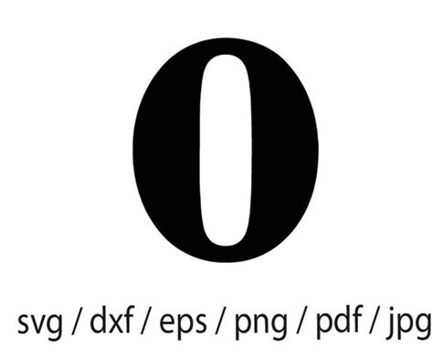 Number 0 Zero Svg And Png Sublimation 0 Zero Scrapbooking Etsy