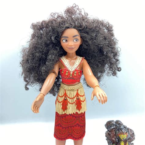 Disney Store Singing Moana 11 Inch Doll Articulated And Te Etsy Uk