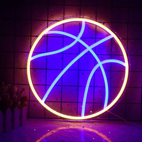 Wanxing Basketball Neon Signs Basketball Led Neon Light Wall Neon