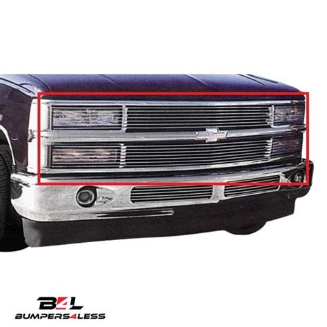 T Rex 20060 Polished Billet Series Grille For 1994 99 Chevy C1500c3500
