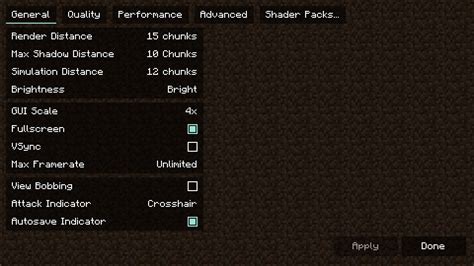 What Are The Best Settings For Minecraft 119