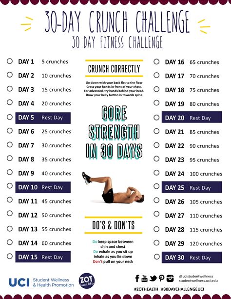 Pin By Uci Student Wellness And Health On 30 Day Challenge 30 Day