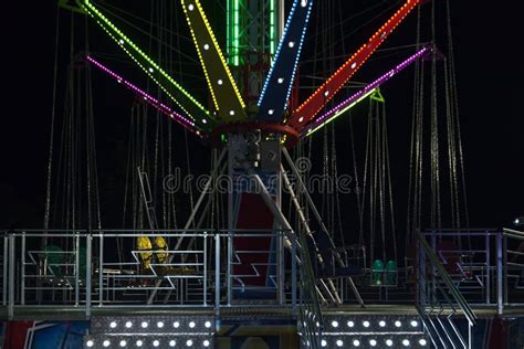 Amusement Park Lights Stock Image Image Of Carnival 190265887