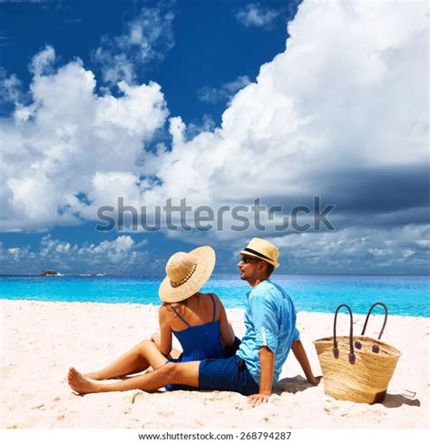 Couple Relaxing On Tropical Beach Anse Stock Photo 268794287 Shutterstock
