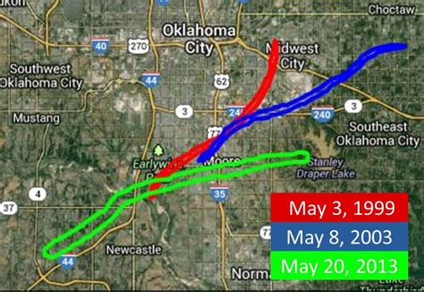 Okc Tornado Path Map