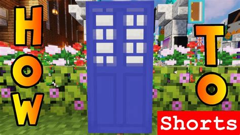 Minecraft How To Make A Tardis Doctor Who Banner Design Tutorial