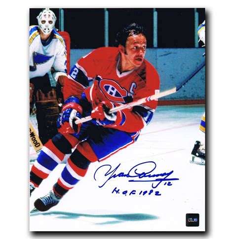 Yvan Cournoyer Montreal Canadiens Autographed 8x10 Photo Cojo Sport Collectables Inc