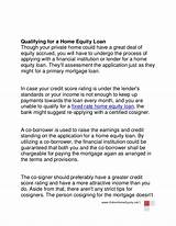 Qualifying For Home Equity Loan