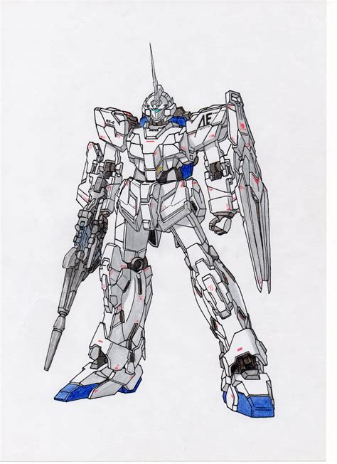 Rx 0 Unicorn Gundam By Romarrison On Deviantart