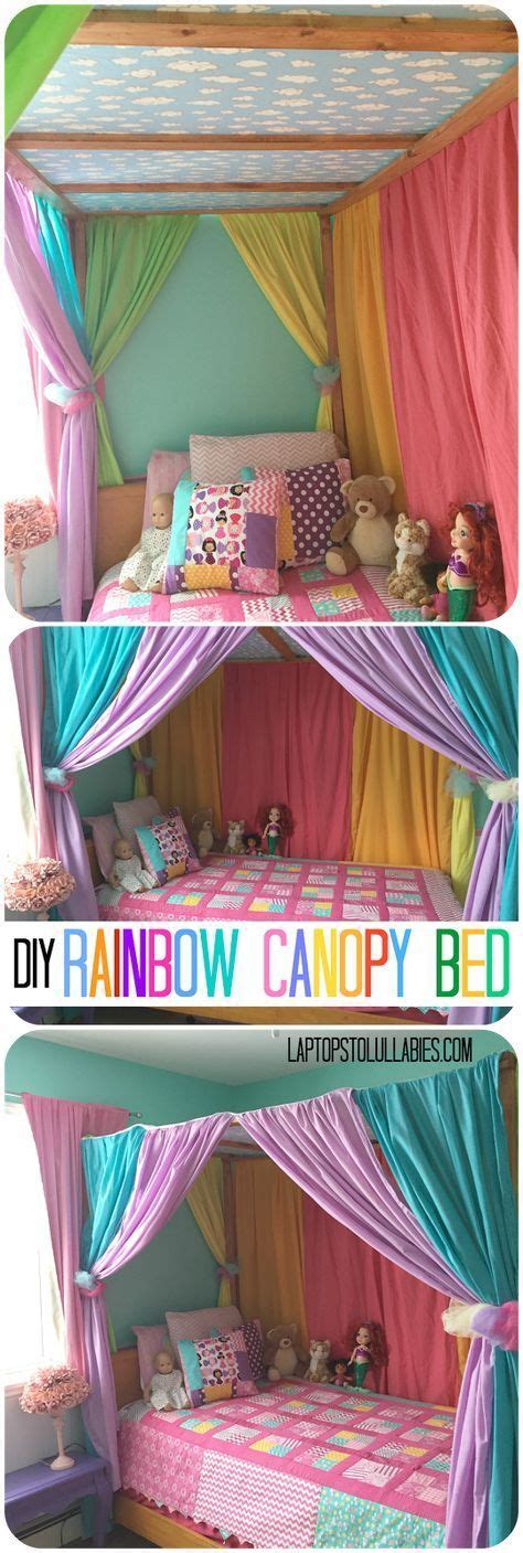 Our collection of kids room wallpaper holds many choices for many interior styles, such as gender neutral nursery interior as well as distinct boys room or girls room designs. Featured kiddie DIY. Rainbow canopy bed. Kids rooms. Kids ...