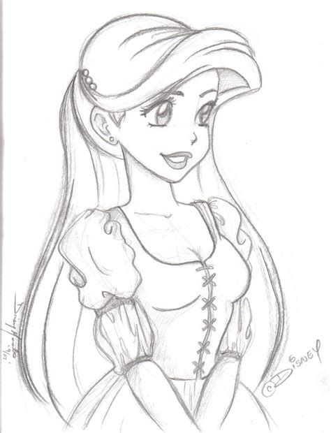 Easy Disney Princess Drawing At Getdrawings Free Download