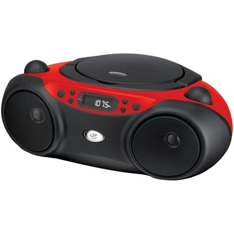 Gpx Cd Boombox Amfm Led Display Bc232r Red