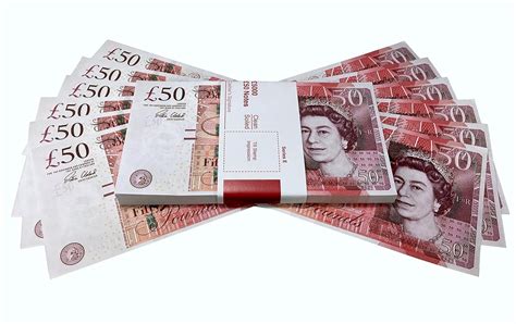 Big Screen Stacks Prop Money Uk Pounds Gbp Bank 100 50 Notes Extra Bank