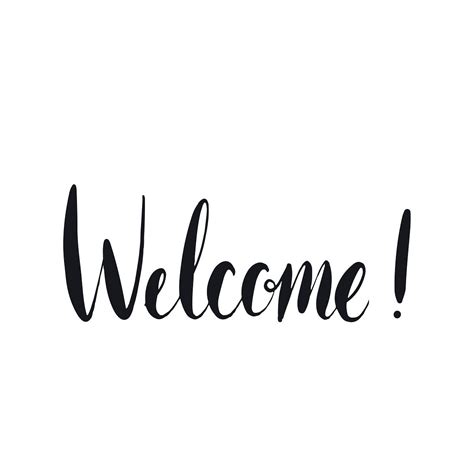 Welcome Handwritten Typography Style Vector Free Image By Rawpixel