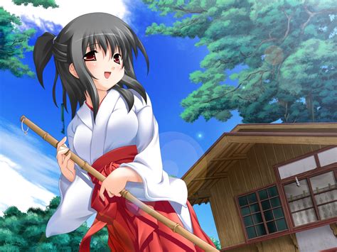 Japanese Clothes Miko Miko San Fighter Anime Wallpapers