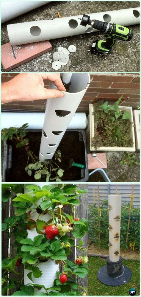 10 Space Saving Strawberry Garden Gardening Planter Ideas